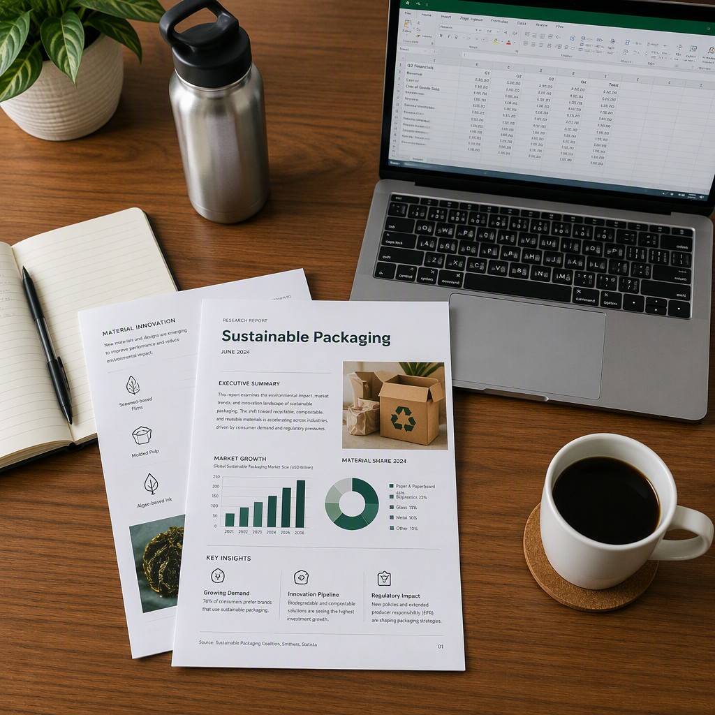 Sustainable material research report and packaging alternative study